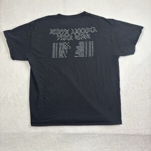 United North American Tour 2022 Black Short Sleeve‎ Shirt Men's XL Stains